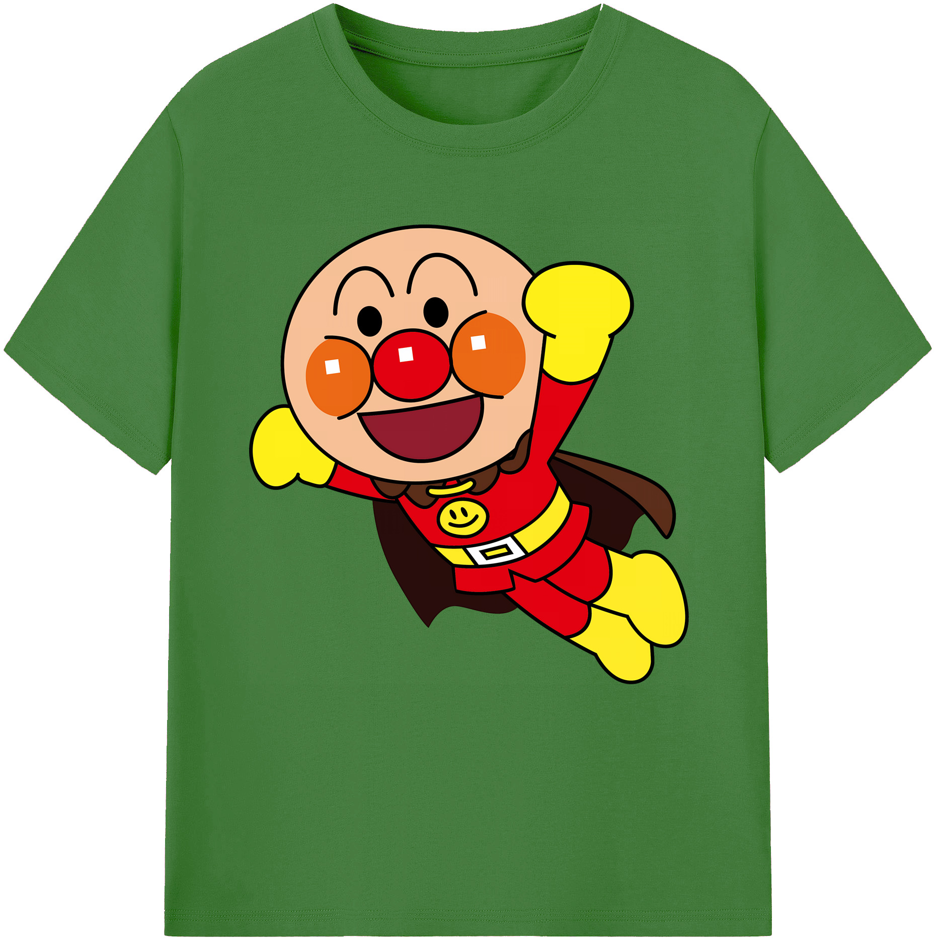 （画像用） アンパンマン Anpanman レディースカジュアルプリントTシャツ（綿100％）